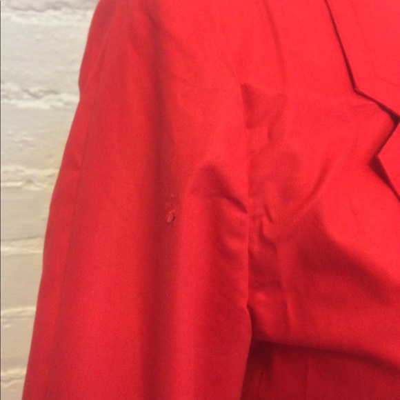 Vintage 80s Juno skirt suit red cotton size 11 - Picture 2 of 9